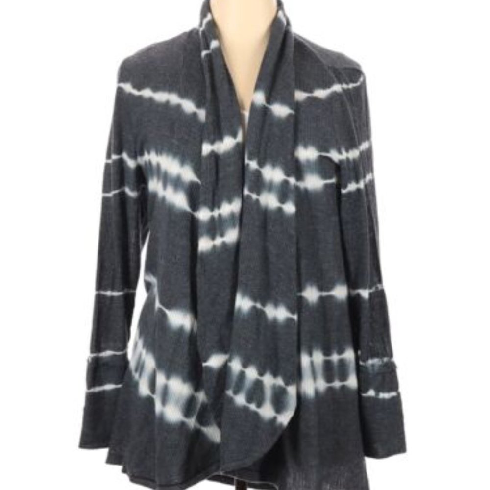 C & C California Tie Dye Knit Shawl Cardigan NWT